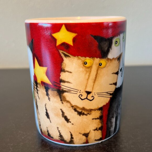 GIBSON Whimsical Cat Lover Ceramic Mug ~ Artwork by Debi Hron ~ Kittens ~ Cats - Picture 4 of 14